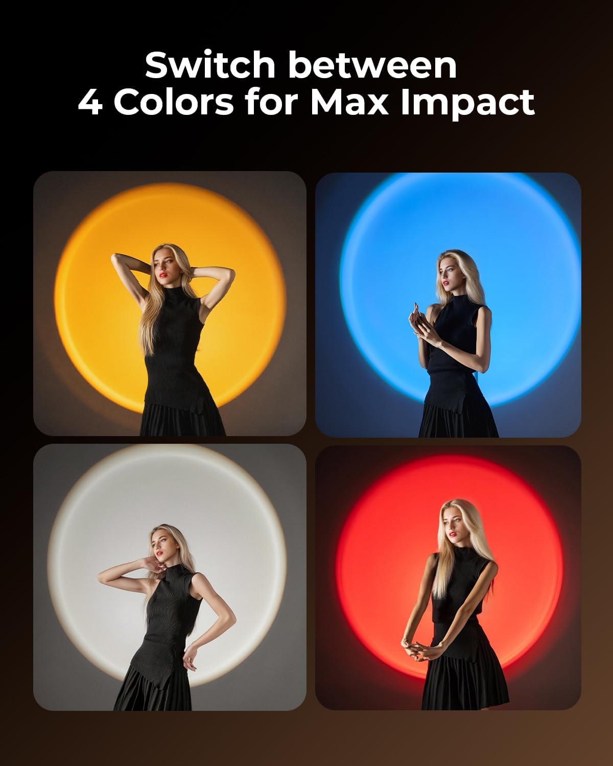 SMALLRIG RF10C Lampe de Poche LED RGB pour Photographie et vidéo