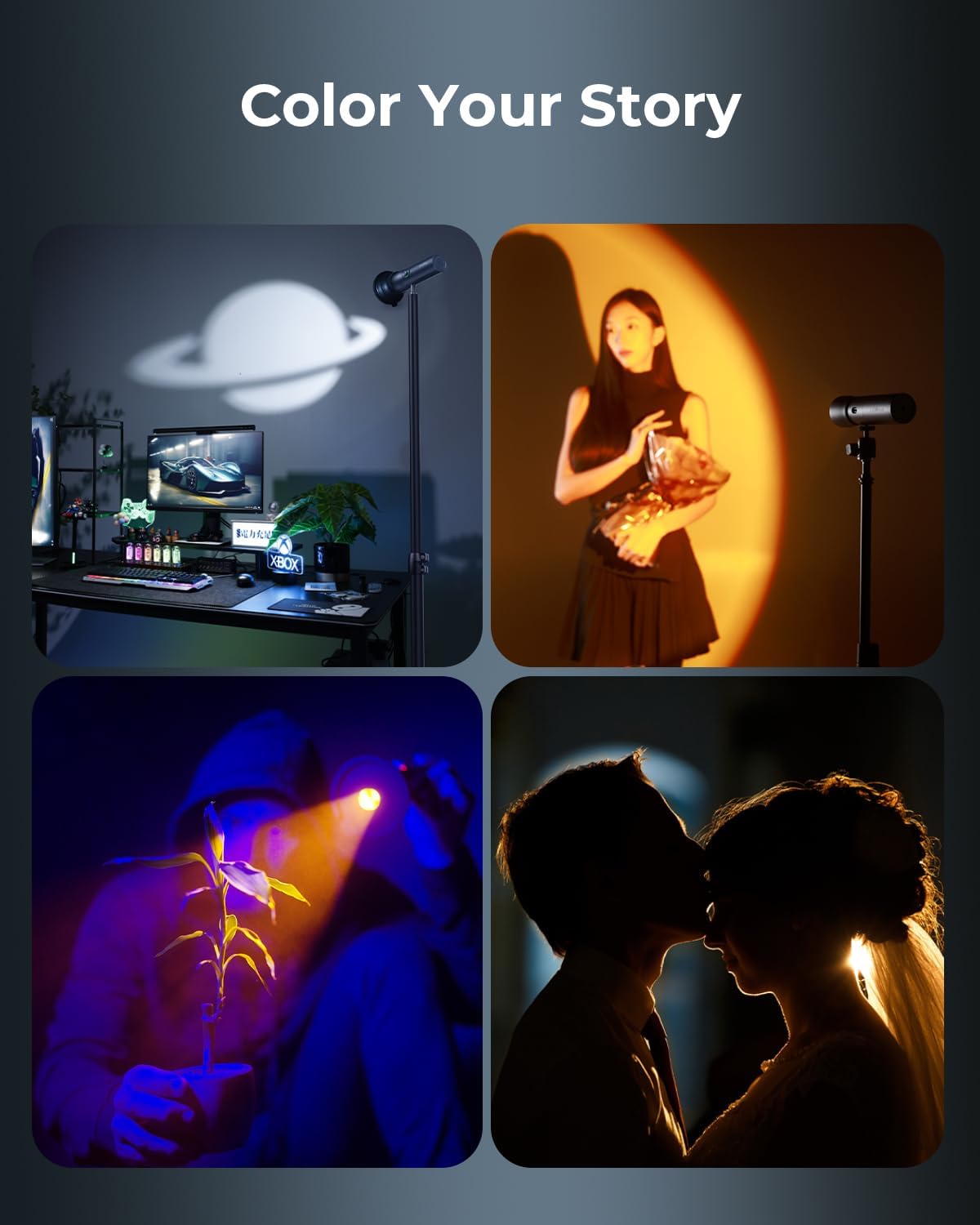 SMALLRIG RF10C Lampe de Poche LED RGB pour Photographie et vidéo